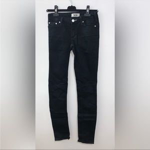 Acne Kex Wet Black Skinny Denim Jeans Size 27